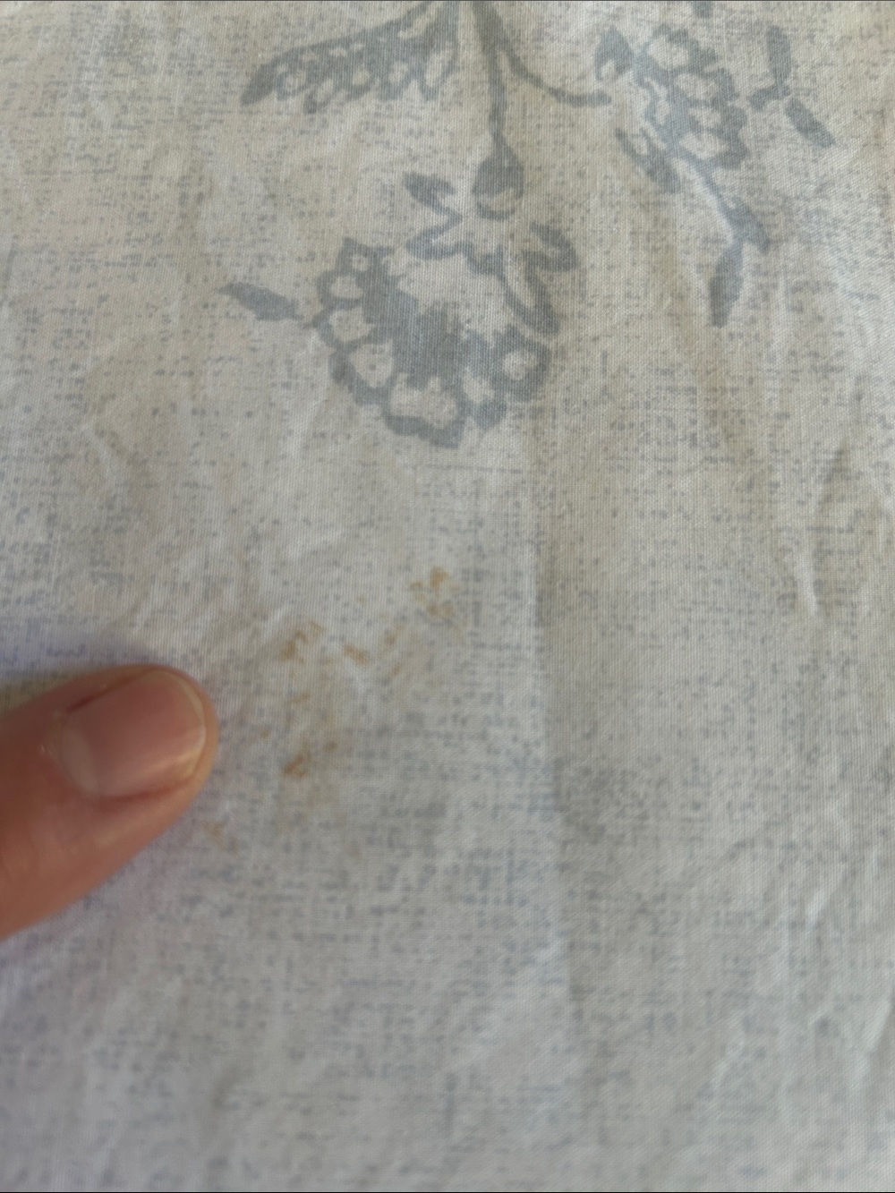 Cabbages & Roses Duvet Cover Blue Floral Queen Coastal Reversible Shabby Chic - Picture 8 of 12